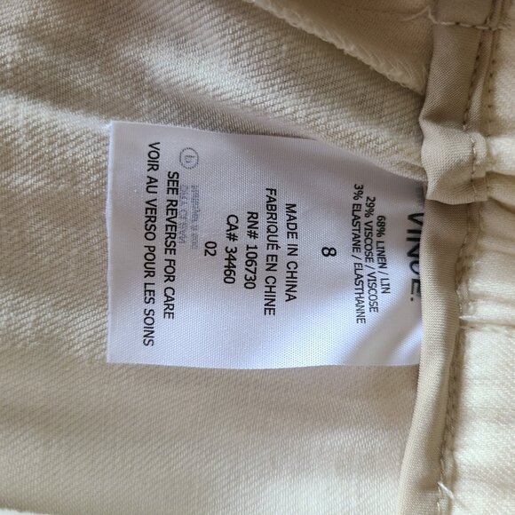 Vince linen wide leg cropped pants - Picture 4 of 6